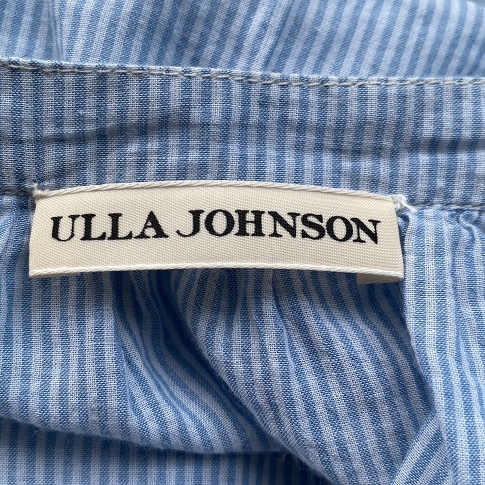 Ulla Johnson from Neiman’s 100% cotton lovely thin blue & white striped blouse - Picture 11 of 12